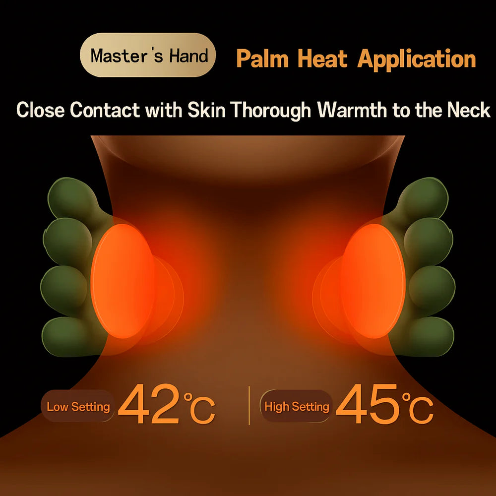 Relaxing massager for the neck and back