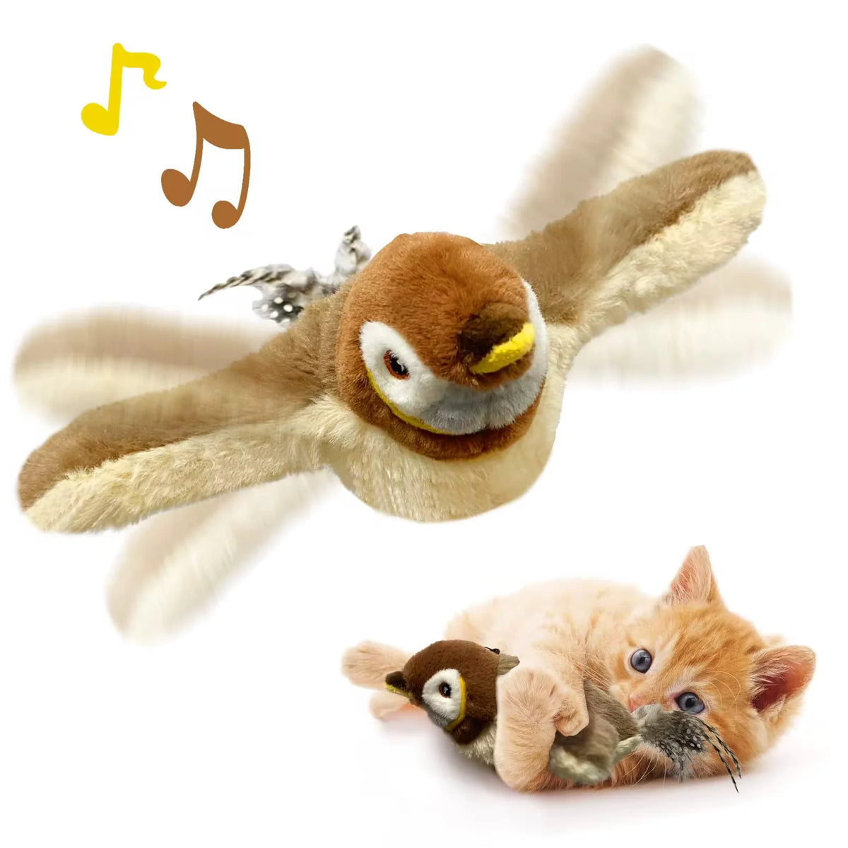 FlappyChase Max™ Motion-Activated Interactive Cat Toy
