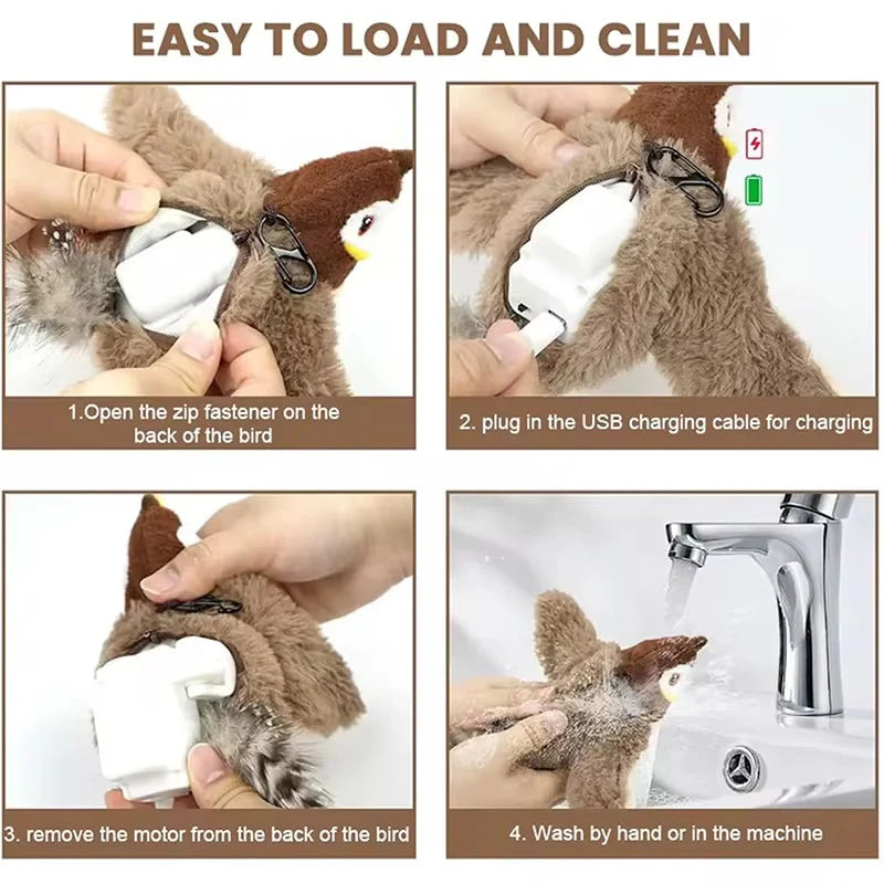 FlappyChase Max™ Motion-Activated Interactive Cat Toy