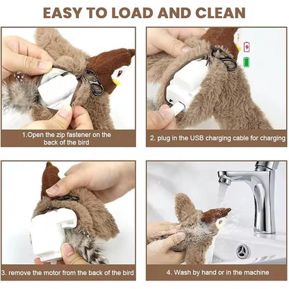 FlappyChase Max™ Motion-Activated Interactive Cat Toy